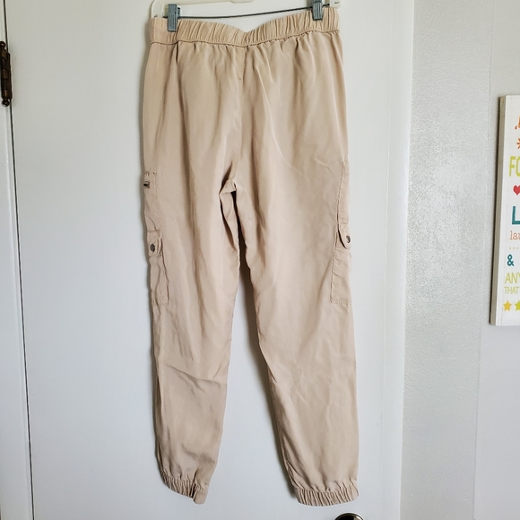 Banana Republic Tencel Cargo Jogger Pants Slacks Trouser Casual Elastic Waist - Picture 7 of 8